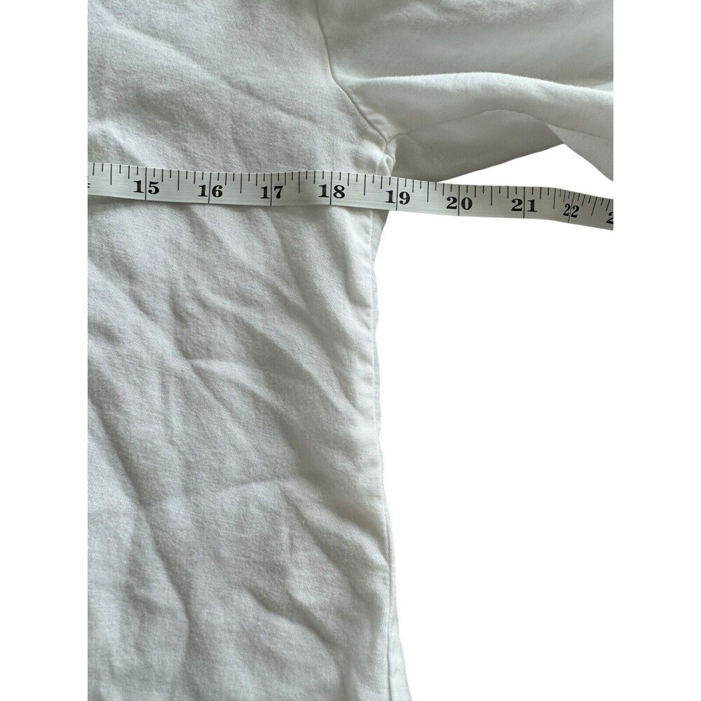Anthropologie Cloth And Stone Pullover Classic White Blouse Open Keyhole Back XS - Picture 3 of 5
